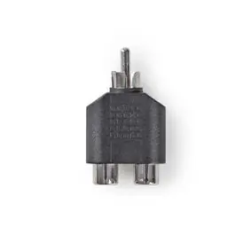 Nedis Subwoofer adaptér RCA (M) - 2x RCA (F) černá / pozinkovaný 