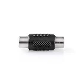 Nedis Mono audio adaptér RCA (F) - RCA (F) černá / poniklované 