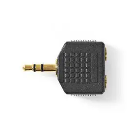 Nedis Stereo audio adaptér jack 3.5 mm (M) - 2x jack 3.5 mm (F) 10 ks černá 