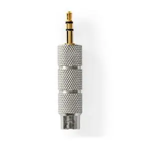 Nedis Stereo audio adaptér jack 3.5 mm (M) - jack 6.35 mm (F) stříbrná / pozlacený 