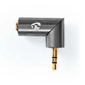 Nedis Stereo audio adaptér jack 3.5 mm (M) - jack 3.5 mm (F) šedá 