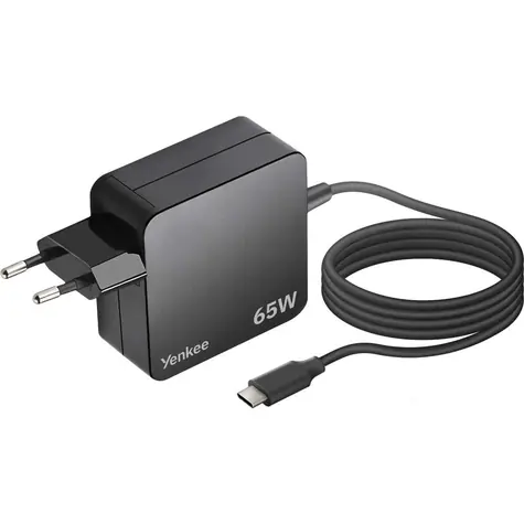YENKEE YAU C65 černá / Nabíječka / USB-C / 65W / 1.8 m 