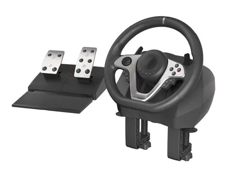 Genesis Seaborg 400 / Herní volant a pedály / otáčení 270/900° / Vibrace / USB / Pro PC,PS4,PS3,XBOX ONE,XBOX 360,SWITCH
