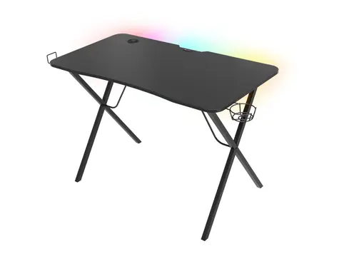 Genesis Holm 200 RGB / Herní stůl / černý / D:113cm / Š:60cm / V:75cm