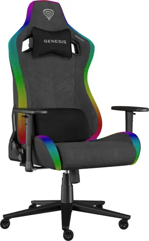 Genesis Trit 660 RGB šedá / Herní křeslo / 129-136cm / látka / 150kg