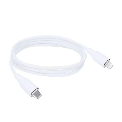 Solight SSC1901-S kabel USB-C (M) - Lightning (M) 1m bílá / silikon