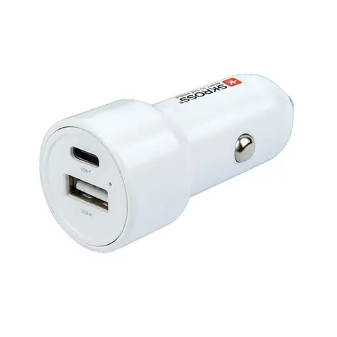SKROSS USB A+C nabíjecí autoadaptér Dual Car Charger / 65W PD