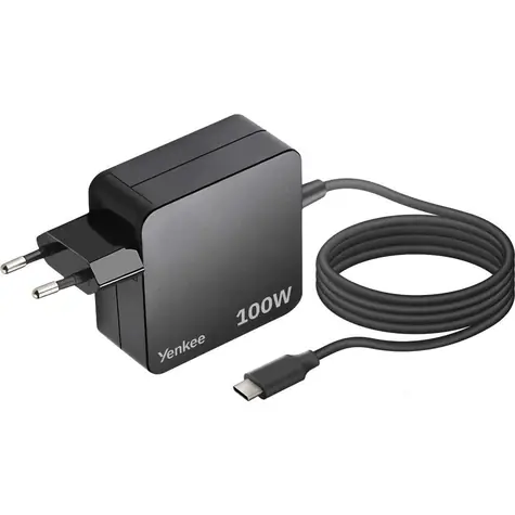 YENKEE YAU C100 černá / Nabíječka / USB-C / 100W / 1.8 m