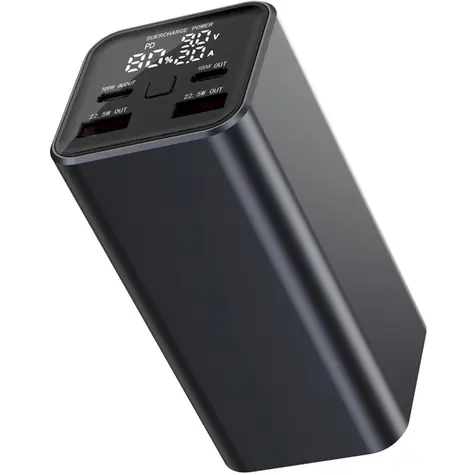 YENKEE YPB 2100 černá / Power Banka / 20000 mAh / 100W / 2x USB-C / 2x USB-A 
