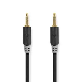 Nedis Stereo Audio kabel jack 3.5 mm (M) - jack 3.5 mm (M) 1.00 m černá 