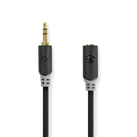 Nedis Stereo Audio kabel jack 3.5 mm (M) - jack 3.5 mm (F) 5.00 m černá