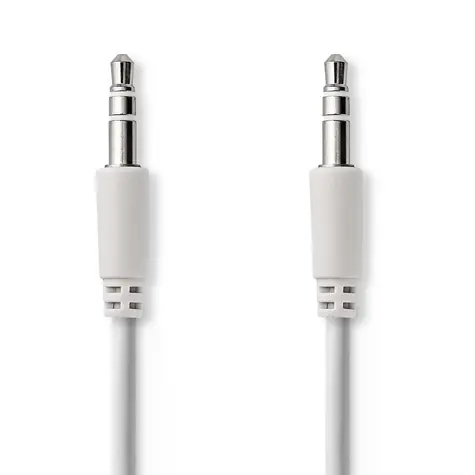 Nedis Stereo Audio kabel jack 3.5 mm (M) - jack 3.5 mm (M) 1.00 m bílá