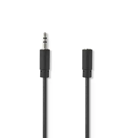 Nedis Stereo Audio kabel jack 3.5 mm (M) - jack 3.5 mm (F) 2.00 m černá 