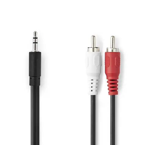Nedis Stereo Audio kabel jack 3.5 mm (M) - 2x RCA (M) 1.50 m černá