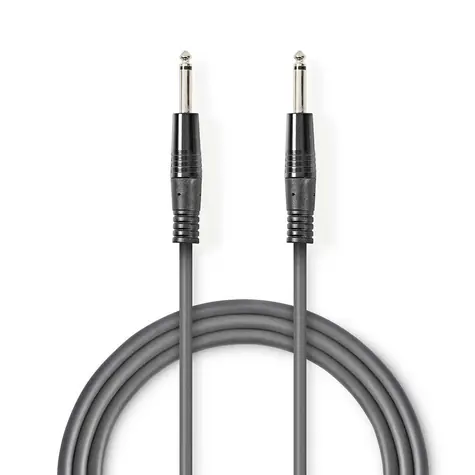Nedis Mono audio kabel jack 6.35 mm (M) - jack 6.35 mm (M) 5.00 m