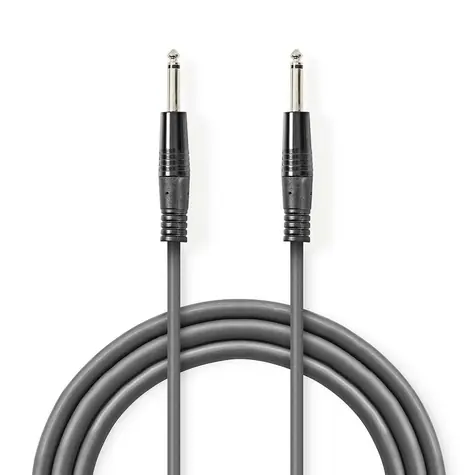 Nedis Mono audio kabel jack 6.35 mm (M) - jack 6.35 mm (M) 3.00 m