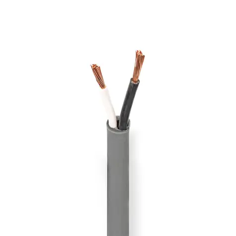 Nedis Repro kabel 2 x 2.50 mm2 tmavě šedá / Měď / 100.0 m / Kulatý / PVC / Role