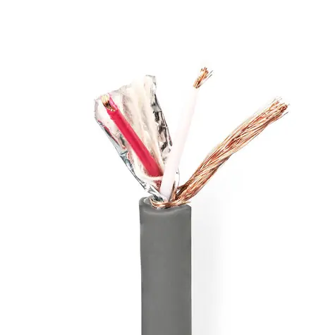 Nedis DMX Cable 110 Ohm 20 x 0.12 mm tmavě šedá / 100.0 m / Kulatý / PVC / Role