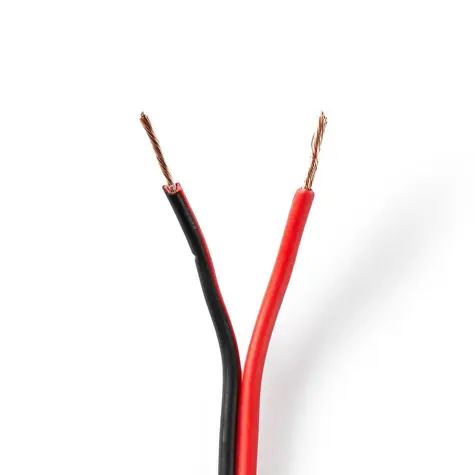 Nedis Repro kabel 2x 0.75 mm2 černá-červená / CCA / 100.0 m / Kulatý / PVC  