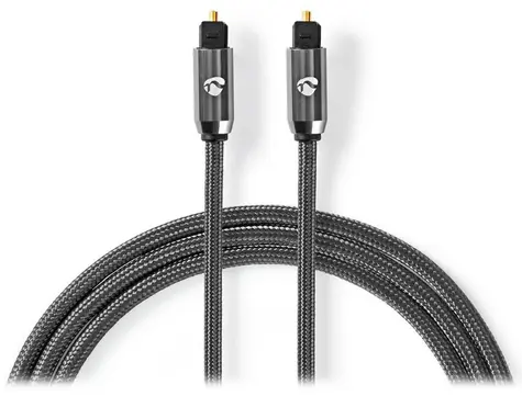Nedis Optický audio kabel TosLink (M) - TosLink (M) 2.00 m šedá 