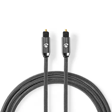Nedis Optický audio kabel TosLink (M) - TosLink (M) 5.00 m šedá 