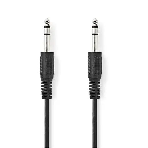 Nedis Stereo Audio kabel jack 6.35 mm (M) - jack 6.35 mm (M) 2.00 m černá 