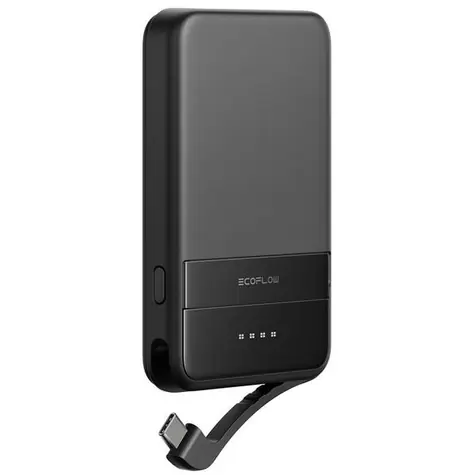 EcoFlow RAPID Magnetic Power Bank 5000mAh černá / Powerbanka / 30W / Qi2 / USB-C / Li-Co