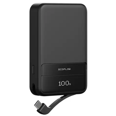 EcoFlow RAPID Magnetic Power Bank 10000mAh černá / Powerbanka / 60W / Qi2 / USB-C / Li-Ion