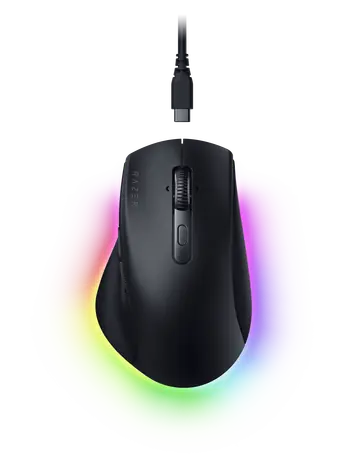 Razer Pro Click V2 / Bezdrátová myš / optická / 30000 DPI / 9 tlačítek / USB / Bluetooth