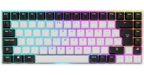 Sharkoon Skiller SGK50 S3 černá / herní klávesnice / mechanická / Gateron Yellow / USB / 1.5m / IT Layout