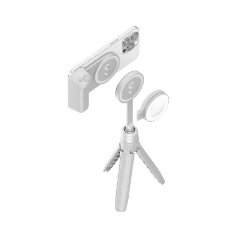 ShiftCam SnapGrip Creator Kit bílá / tripod + foto adaptér + LED ring světlo
