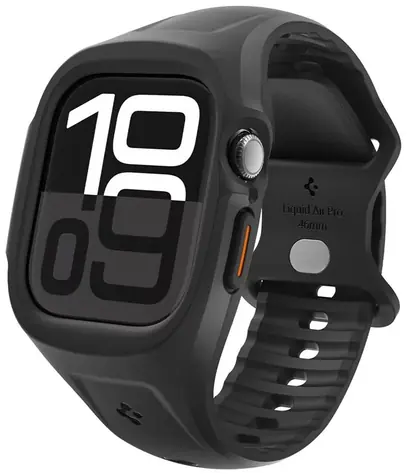 Spigen Liquid Air Pro ochranný kryt s řemínkem pro Apple Watch 10 46mm černá