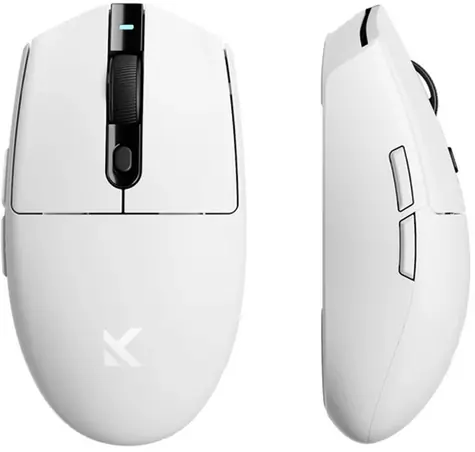 MCHOSE G3 bílá / herní bezdrátová myš / optická / 12000 DPI / 5 tlačítek / 2.4 GHz / BT / USB-C 