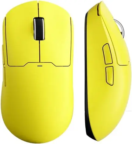 MCHOSE MC-A5 Pro Max žlutá / herní bezdrátová myš / optická / 26000 DPI / 6 tlačítek / 2.4 GHz / BT / USB-C 