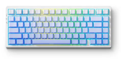 MCHOSE G75 Pro Cabbage Tofu V3 bílá / herní bezdrátová klávesnice / mechanická / Cabbage Tofu V3 / 2.4GHz / BT / US Lay
