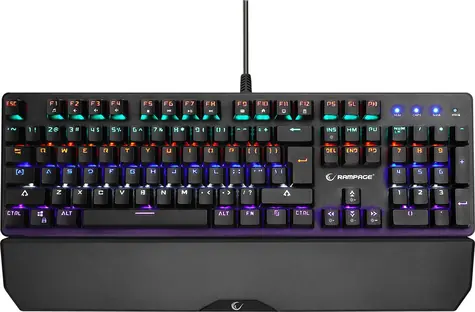 Rampage KB-R86 Umbra Kaicheng Blue černá / herní klávesnice / mechanická / Kaicheng Blue / USB / US Layout