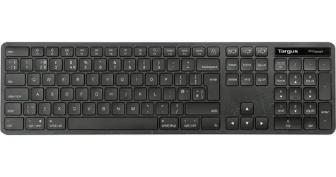 Targus AKB873NO EcoSmart černá / Bezdrátová klávesnice / Bluetooth 5.0 / antibakteriální / Nordic