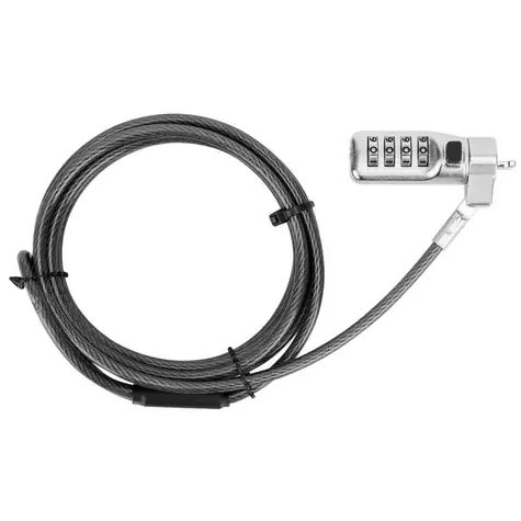 Targus DEFCON Compact Combo Cable Lock černá / Bezpečnostní kabelový zámek / 1.98 m