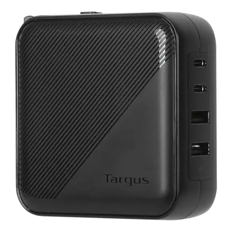 Targus 100W GAN černá / nabíječka do sítě / 2x USB-C / 2x USB-A / PD