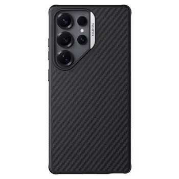 Nillkin Synthetic Fiber PRO Magnetic Zadní Kryt pro Samsung Galaxy S25 Ultra Silvery