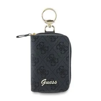 Guess PU 4G Script Logo Klíčenka Black
