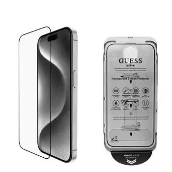 Guess Tvrzené Sklo 2.5D pro iPhone 16 Pro Black