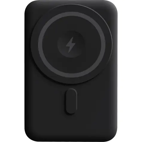 YENKEE YPB 501 MagSafe PB 5000 BK SILIC černá / bezdrátová MagSafe nabíječka / 5000 mAh / 15W / USB-C / stojánek