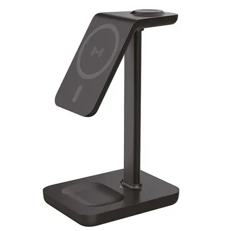 Solight SSWC02 / stolní nabíječka / 3v1 / Qi2 / MagSafe
