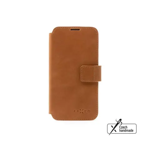 FIXED Kožené pouzdro typu kniha ProFit pro Samsung Galaxy A36 5G hnědé