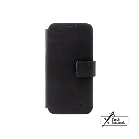 FIXED Kožené pouzdro typu kniha ProFit pro Samsung Galaxy A56 5G černé