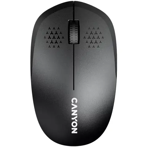 CANYON CNS-CMSW04B / optická bezdrátová myš / až 1200 dpi / 1x AA / černá