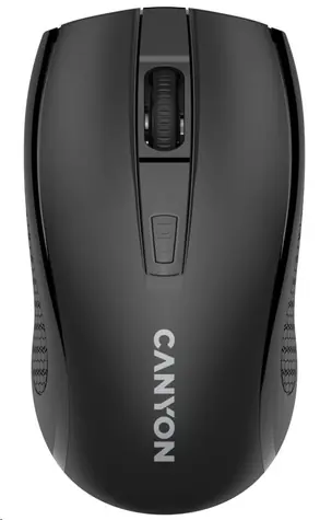CANYON CNE-CMSW07B černá / optická bezdrátová myš / 800/1200/1600 dpi / 4 tlačítka / USB 2.4 Ghz / 1xAA 