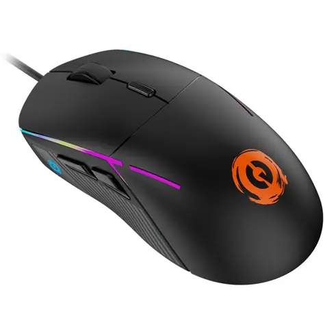 CANYON SHADDER GM-321 černá / Herní optická drátová myš / až 7200 DPI / 6 tlačítek / USB-A / RGB / 1.65 m