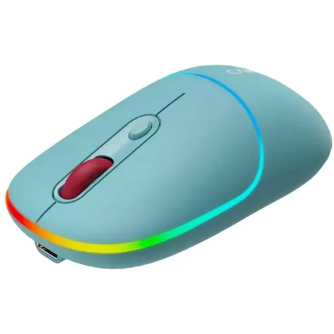 CANYON CNS-CMSW22DC dark cyan / optická bezdrátová myš / 800/1200/1600 dpi / 4 tlačítka / USB 2.0 / 2.4GHz / 650mAh